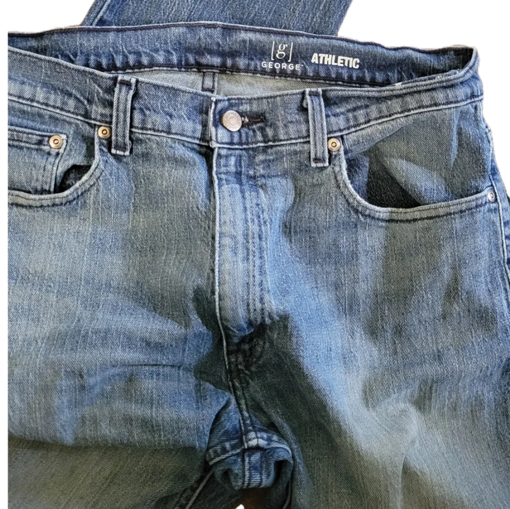 Classic Blue Denim Jeans By George Size 34 X 34